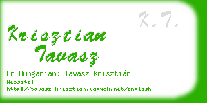 krisztian tavasz business card